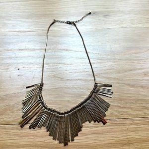 Gold Sunburst Statement Necklace